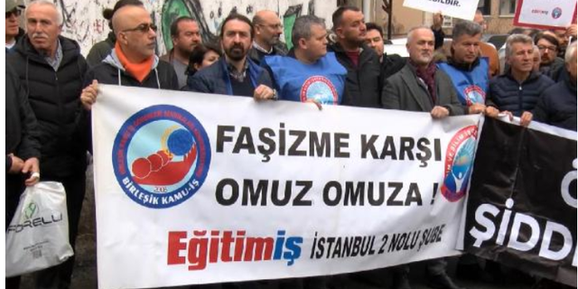 Eğitim-İş, Cemil Kılıç İçin Açıklama Yaparken Gerginlikler Yaşandı