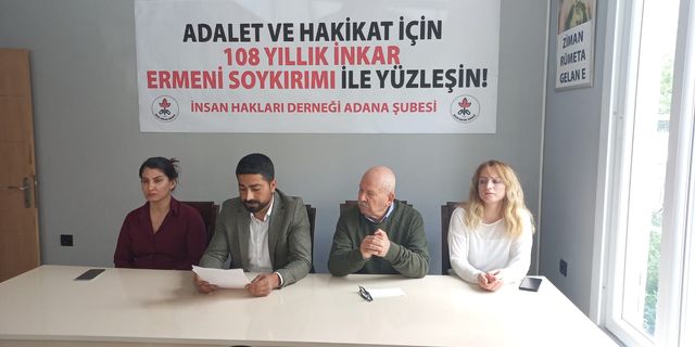 Adana İHD, "Ermeni Soykırımı’nın 108. Yılında: Yeter! İnkâra Son!"