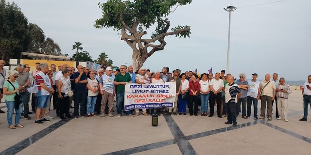 Mersin Emek ve Demokrasi Platformu; Gezi bu ülkenin sönmeyecek umududur