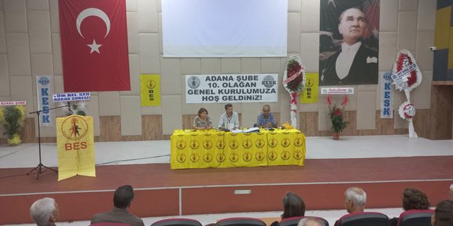 Büro Emekçileri Sendikası (BES) Adana Şube 10. Olağan Genel Kurulunu Gerçekleştirdi