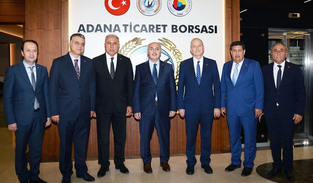 Adana Valisi Yavuz Selim Köşger, Adana Ticaret Borsasını ziyaret ederek, ATB Kompleksinde incelemelerde bulundu