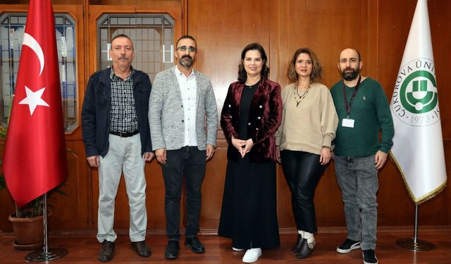 SES Adana Şube Yöneticileri ÇÜ Rektörü Prof. Dr. Meryem Tuncel İle Görüştü