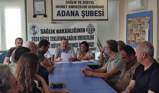 SES ADANA, BÜTÇE DE SAĞLIK EMEKÇİLERİ VE HALK YOK! BÜTÇEDEN PAYIMIZI İSTİYORUZ!