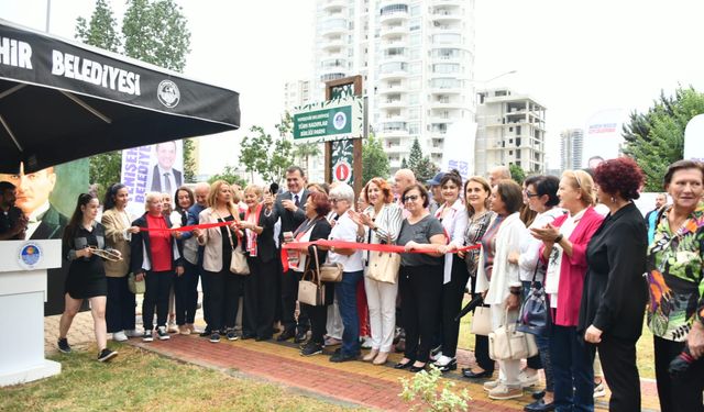 Yenişehir Belediyesi yenilediği parka Türk Kadınlar Birliği adını verdi