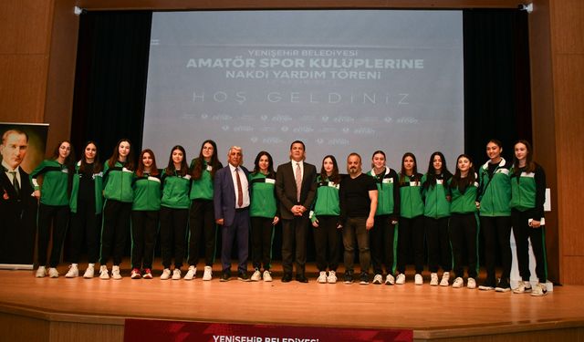 Yenişehir Belediyesinden 51 amatör spor kulübüne 650 bin TL destek