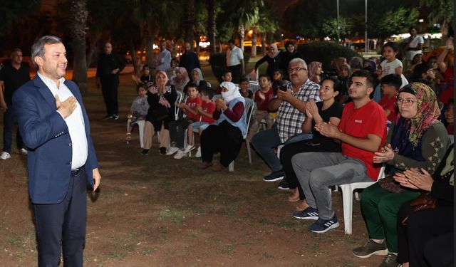 Kocaispir, Karacaoğlan Mahallesi’nde hemşehrileriyle bir araya gelerek hasbihal etti