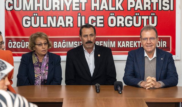 BAŞKAN SEÇER, GÜLNAR'DA PARTİLİLERİYLE BULUŞTU