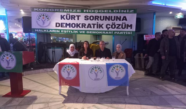 Halkların Eşitlik ve Demokrasi Partisi Seyhan 2. Olağan Kongresi Büyük Bir Coşkuyla Gerçekleşti