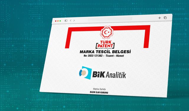 BİK Analitik marka tescil belgesi aldı