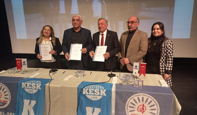 Adana’da Tüm Bel-Sen ve Seyhan Belediyesi Arasında İmzalanan TİS Emekçilerin Yüzünü Güldürdü.