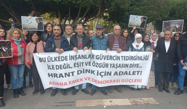 Adana Emek ve Demokrasi Güçleri; Güvercinlere Sahip Çıkacağız ve Hrant Dink’i Mücadelemizde Yaşatacağız!