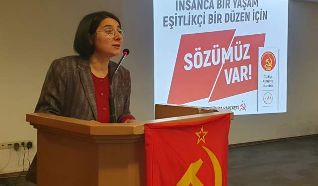 TKH Genel Başkanı Aysel Tekerek'ten çağrı: Gelin bu ülkenin solcu, devrimci damarını güçlendirelim.