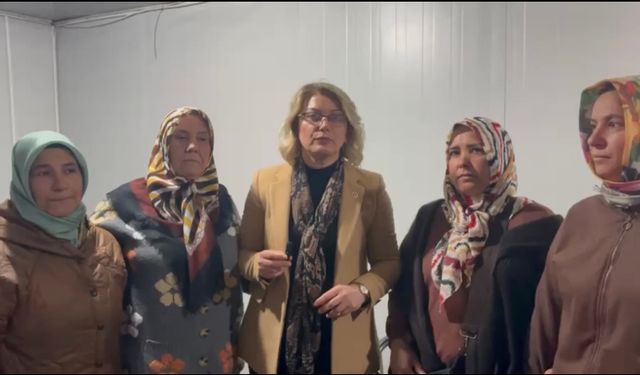 CHP'li Asu Kaya’dan 8 Mart Dünya Kadınlar Günü’nde depremzede kadınlara ziyaret.