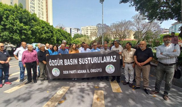 DEM Parti Adana İl Örgütü; Özgür Basına yönelik baskılar yeni saldırı konseptinin başlangıcıdır.