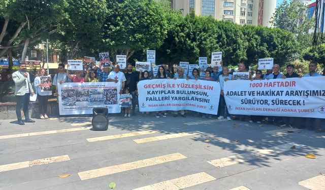 Cumartesi Anneleri'nin 1000. Haftasında İHD Adana Şube Başkanı Yakup Ataş'tan Adalet Çağrısı