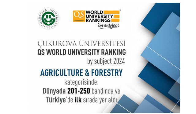 Çukurova Üniversitesi, Tarım ve Ormancılıkta Türkiye’de Birinci Sırada!