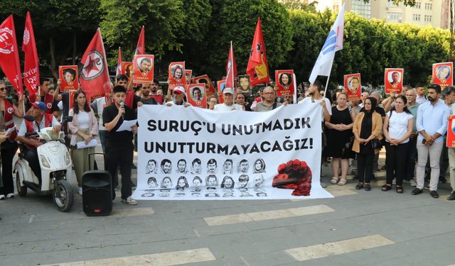Adana'da Devrimci Gençlik Örgütleri; Suruç Katliamının 9.Yılında UNUTMADIK, UNUTTURMAYACAĞIZ