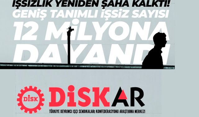 DİSK-Ar, İşsizlik yeniden şaha kalktı!