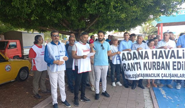 BTS ve TMMOB Adana İKK; Adana Havalimanı Kapatılamaz, Ranta Kurban Edilemez