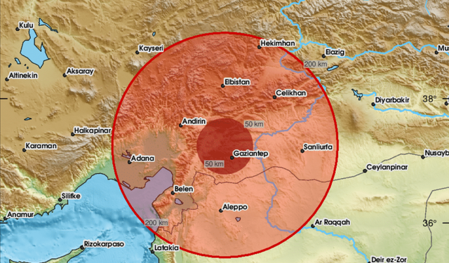 Pazarcık'ta 5.0 Şiddetinde Deprem Meydana Geldi