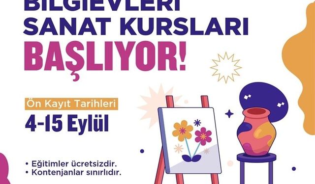 BİLGİ EVLERİ VE ÇOCUK ÜNİVERSİTESİ KURS KAYITLARI BAŞLADI