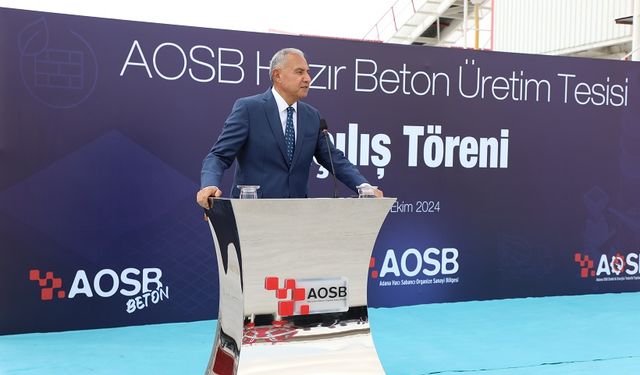 AOSB’de 5,5 Milyon Dolarlık Yatırım: İkinci Beton Santrali Faaliyette