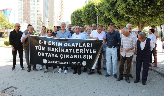 Seyfettin Aydemir; 6-8 Ekim olaylarının tüm hakikatleriyle ortaya çıkarılması parlamentonun sorumluluğundadır