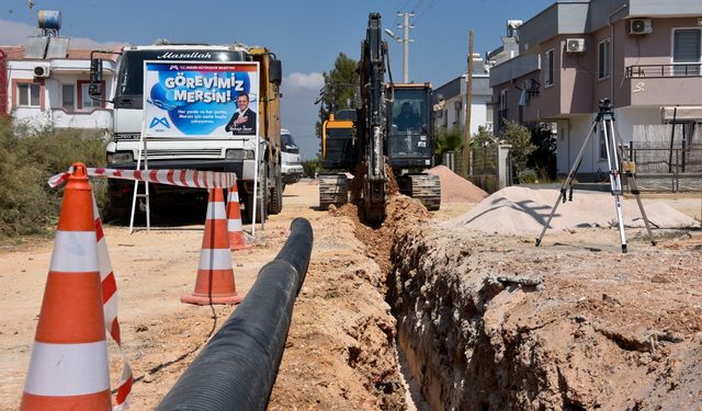 MESKİ, KANALİZASYON HATTI ÇALIŞMALARINA DEVAM EDİYOR