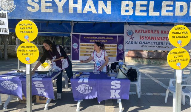 'Hayatlarımıza ve Haklarımıza Sahip Çıkıyoruz' Çerçevesinde Adana'da KESK'li Kadınlar İmza Kampanyası Başlattı