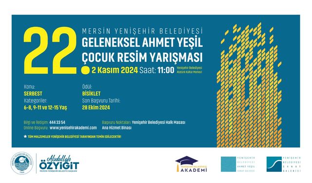 22. Geleneksel Ahmet Yeşil Çocuk Resim Yarışması başvuruları devam ediyor