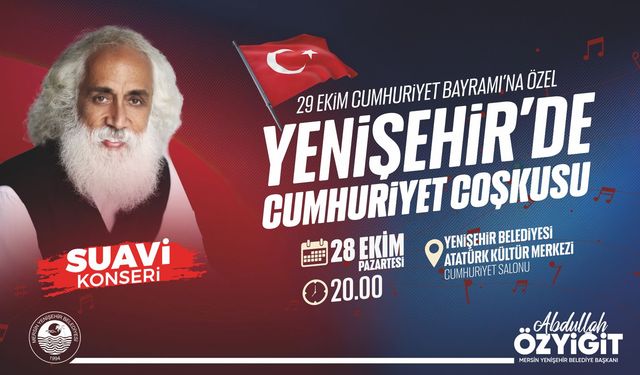 Yenişehir Belediyesi Suavi’yi Mersinlilerle buluşturuyor