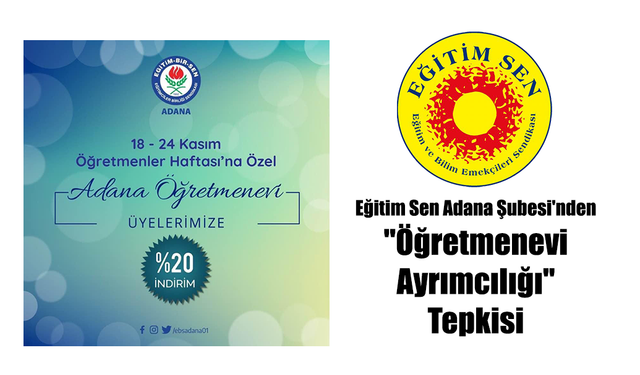 Eğitim Sen Adana Şubesi'nden "Öğretmenevi Ayrımcılığı" Tepkisi