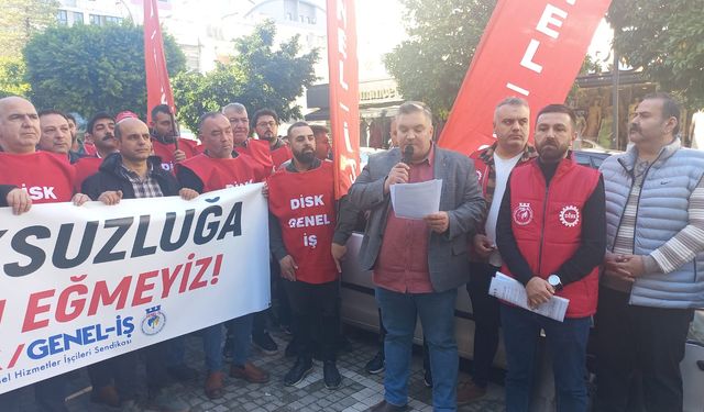 Genel-İş Adana 1 No'lu Şube Başkanı Ersoy Kalik'ten Açıklama: Susmayacağız, boyun eğmeyeceğiz!