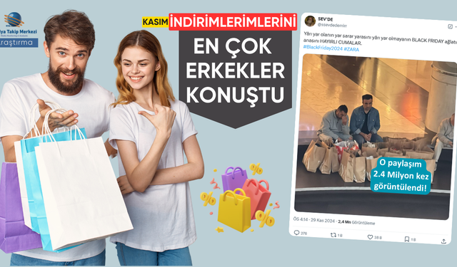 Kasım indirimlerini en çok konuşanlar, Erkekler ve evliler oldu!