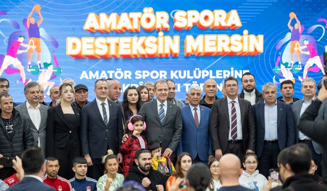 MERSİN BÜYÜKŞEHİR’DEN AMATÖR SPOR KULÜPLERİNE DESTEK