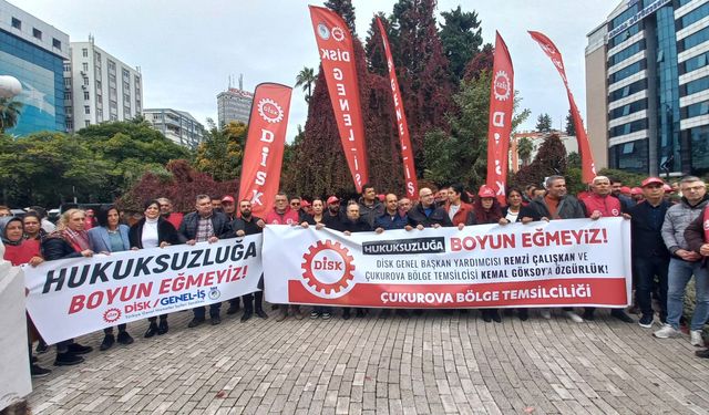 Adana ve Mersin'de Örgütlü Olan Genel-İş Üyeleri Tutuklanan Yöneticileri İçin Eylem Yaptı