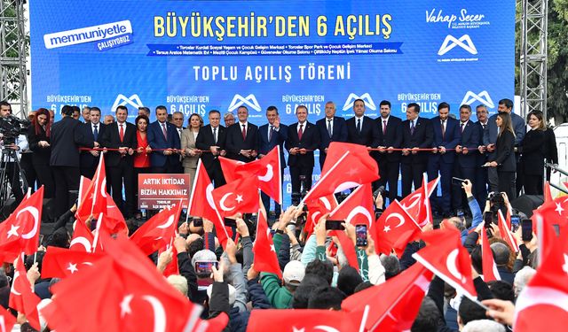 BAŞKAN SEÇER, CHP GENEL BAŞKANI ÖZEL İLE BİRLİKTE KENTE DEĞER KATACAK 6 TESİSİN TOPLU AÇILIŞINI GERÇEKLEŞTİRDİ