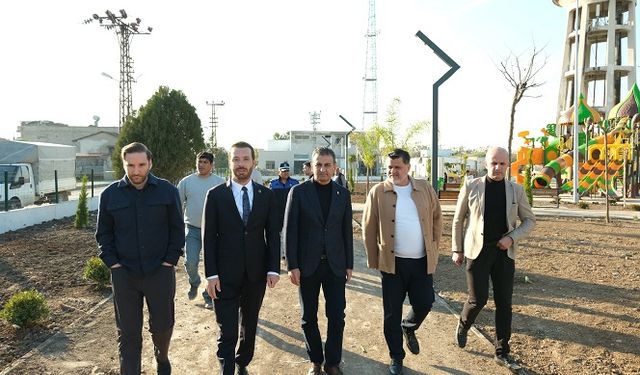 Başkan Kadir Aydar, Burhanettin Bulut ve Bilal Bilici Ceyhan'da projeleri yerinde inceledi