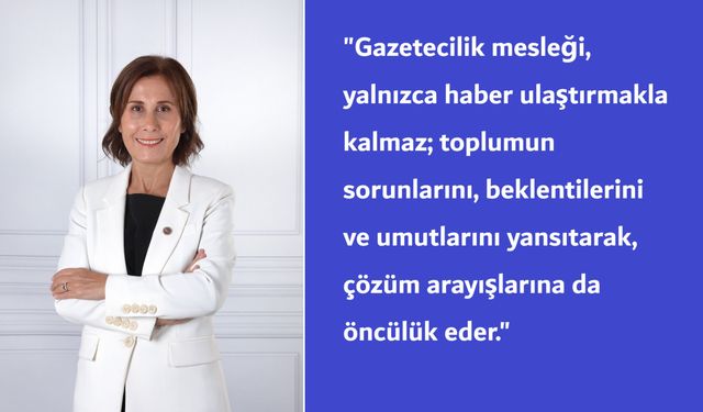 Başkan Tekin; Basın emekçilerinin fedakârlıkları, halkın gerçekleri öğrenme hakkını koruyan en güçlü dayanaktır