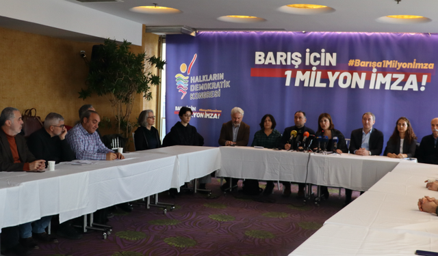 "HDK, Barış İçin 1 Milyon İmza Kampanyası Başlattı: Herkesi Desteklemeye Çağırıyor"