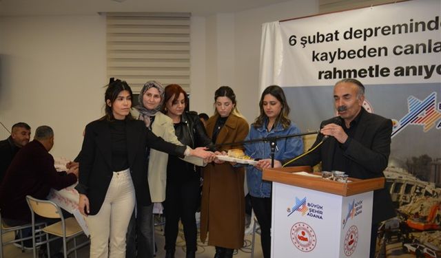 6 ŞUBAT DEPRİMİNDE HAYATINI KAYBEDEN VATANDAŞLAR CEYHAN’DA ETKİNLİKLERLE ANILDI