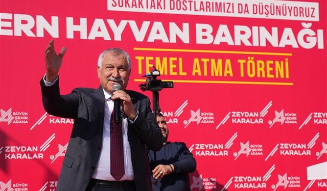 Adana Büyükşehir Belediyesi Modern Hayvan Barınağı Ek Yeni Tesis’in temeli atıldı