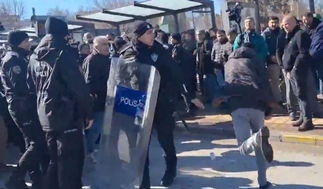 Gaziantep'te Toplantı ve Gösteri Yürüyüşü Yasak. Sendika Başkanı Gözaltında. İşçilere Polis Barikatı