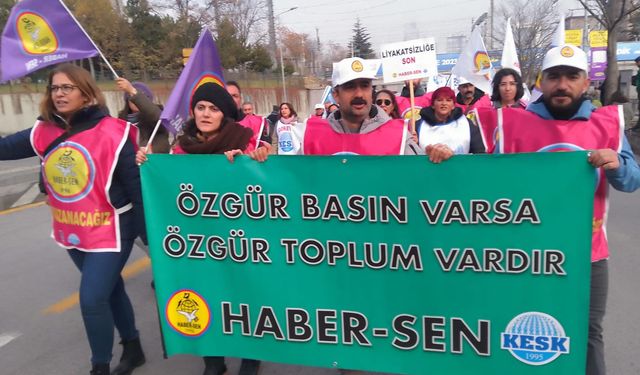 KESK Haber-Sen; Bütün toplumu basın, yayın, gazeteciler üzerinden susturmaya çalışıyorlar