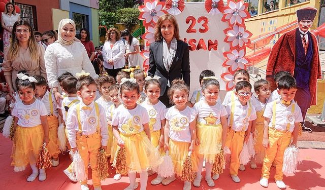 BAŞKAN OYA TEKİN’DEN 23 NİSAN MESAJI  “ ÇOCUKLARIN SESİ, SÖZÜ VE GÜLÜŞÜ BU ÜLKENİN EN GÜÇLÜ TEMİNATIDIR”