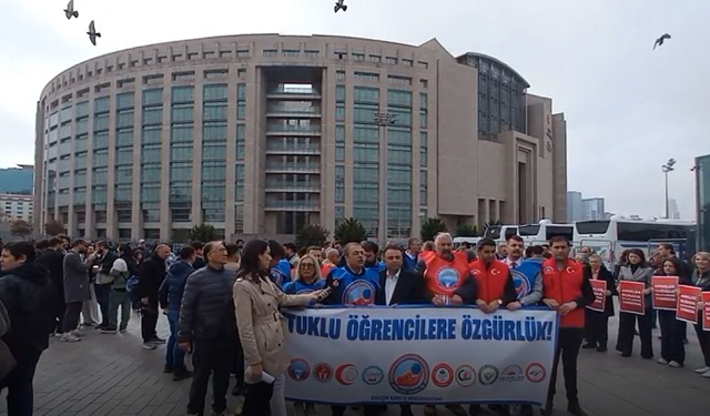 Birleşik Kamu-İş'ten Tutuklu Öğrencilere Destek: Çağlayan Adliyesi'nde Basın Açıklaması