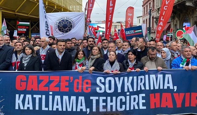 CHP'nin Filistin İçin Taksim Yürüyüşüne Polis Engeli