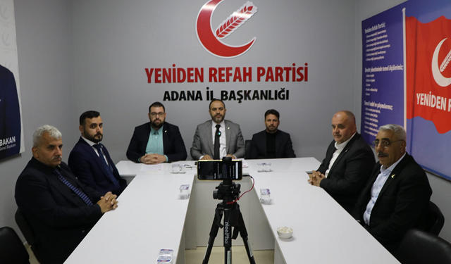 Yeniden Refah Partisi Adana İl Başkanlığı'ndan Elektrik Zammı Tepkisi
