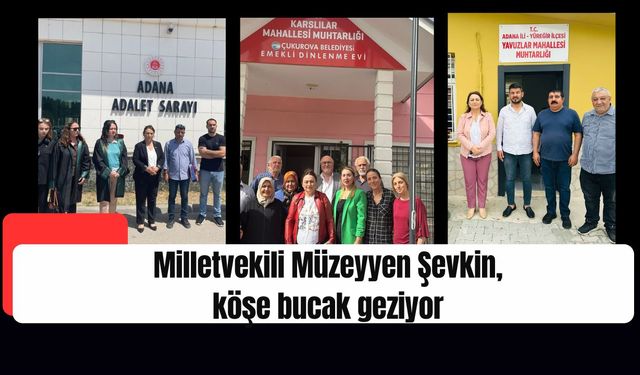 Milletvekili Müzeyyen Şevkin, köşe bucak geziyor