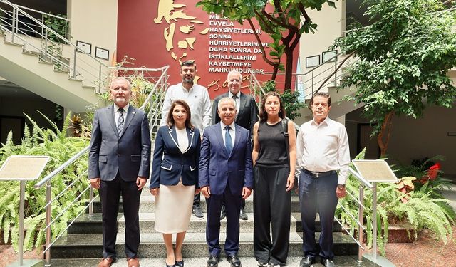 GAZETECİLER CEMİYETİNDEN GAÜN REKTÖRÜNE ZİYARET
